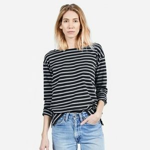 Everlane Heavyweight tee, grey/black